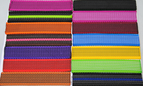 Bullyzei Leine gummiert 20mm x 1m ohne Schlaufe,  Antik-Messing Karabiner